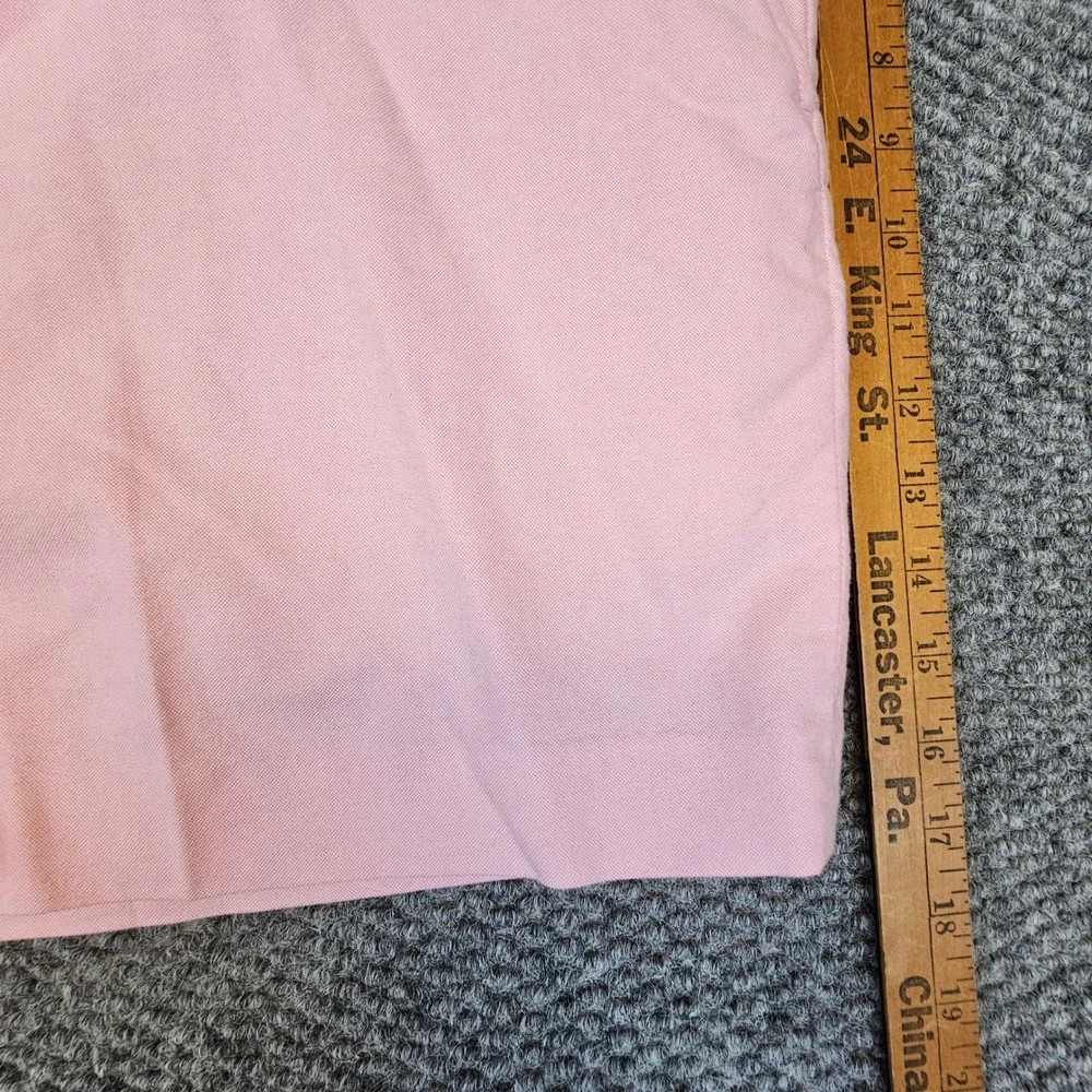 Polo Ralph‎ Lauren Mens Pink Oxford Cotton Shorts Size 46 Flat Front Preppy